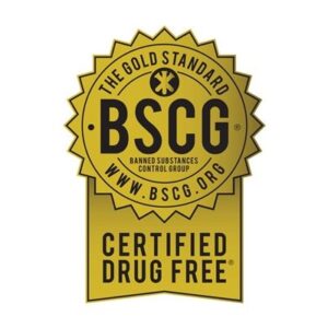 A logo of Banned Substances Control Group certification